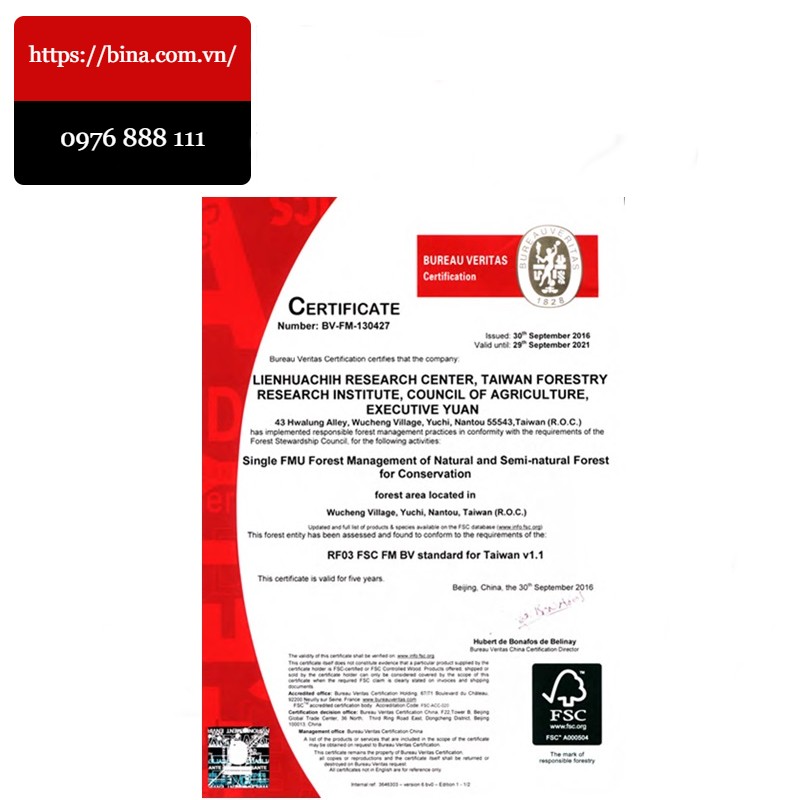 Chứng chỉ FSC