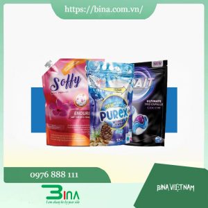 Bao bì nước giặt – In túi đựng bột giặt, nước xả vải, xà phòng